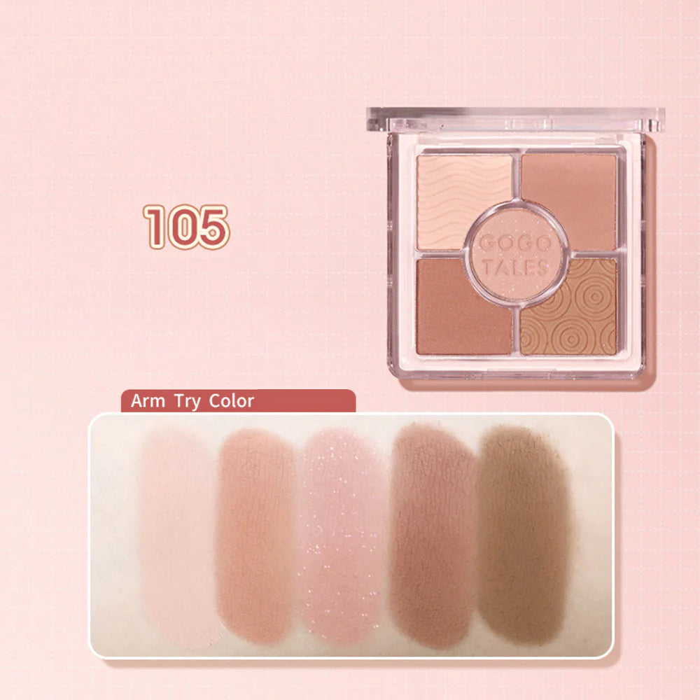 GOGOTALES Pocket Magic Eyeshadow Palette 8.2g 戈戈舞五色口袋魔法眼影盤