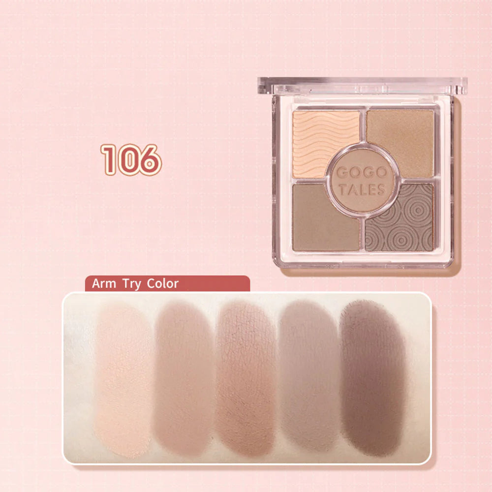 GOGOTALES Pocket Magic Eyeshadow Palette 8.2g 戈戈舞五色口袋魔法眼影盤