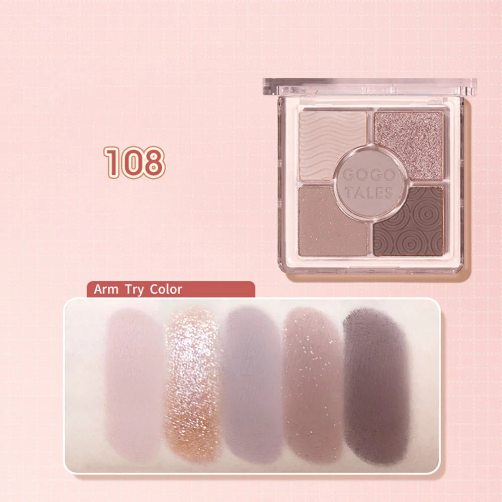 GOGOTALES Pocket Magic Eyeshadow Palette 8.2g 戈戈舞五色口袋魔法眼影盤