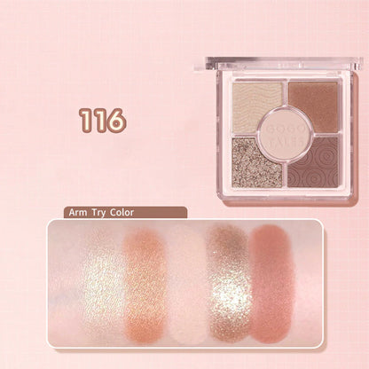 GOGOTALES Pocket Magic Eyeshadow Palette 8.2g 戈戈舞五色口袋魔法眼影盤