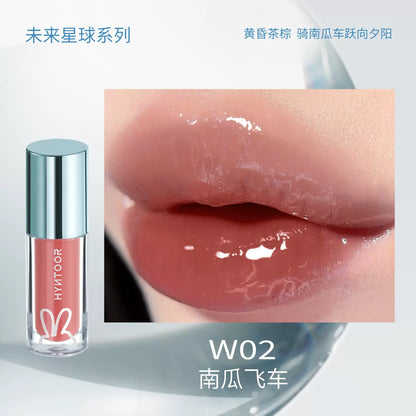 HYNTOOR Whimsical Planet Watery Lip Gloss 2g 黑兔异想星球唇蜜