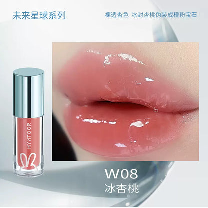 HYNTOOR Whimsical Planet Watery Lip Gloss 2g 黑兔异想星球唇蜜