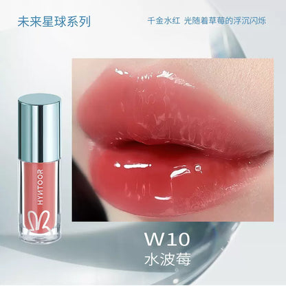 HYNTOOR Whimsical Planet Watery Lip Gloss 2g 黑兔异想星球唇蜜