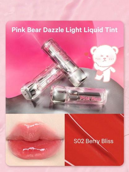 Pink Bear Sugar Glossy Lipstick 3.2g 皮可熊糖光口红