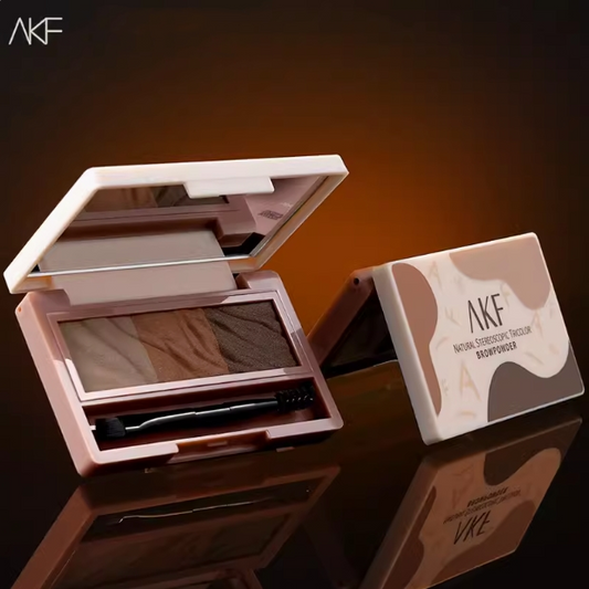 AKF Natural 3D Eyebrow Palette 3g AKF自然立体三色眉粉