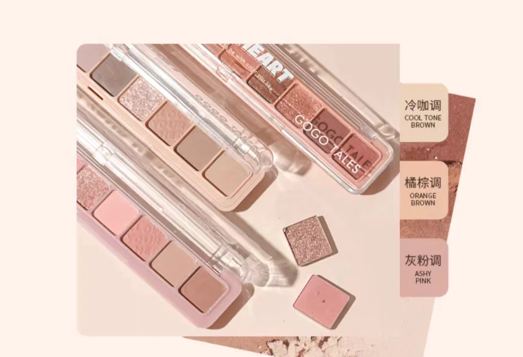 GOGOTALES Powder Mist Ruler Eyeshadow Palette 8.1g 戈戈舞粉雾尺子九色眼影盘