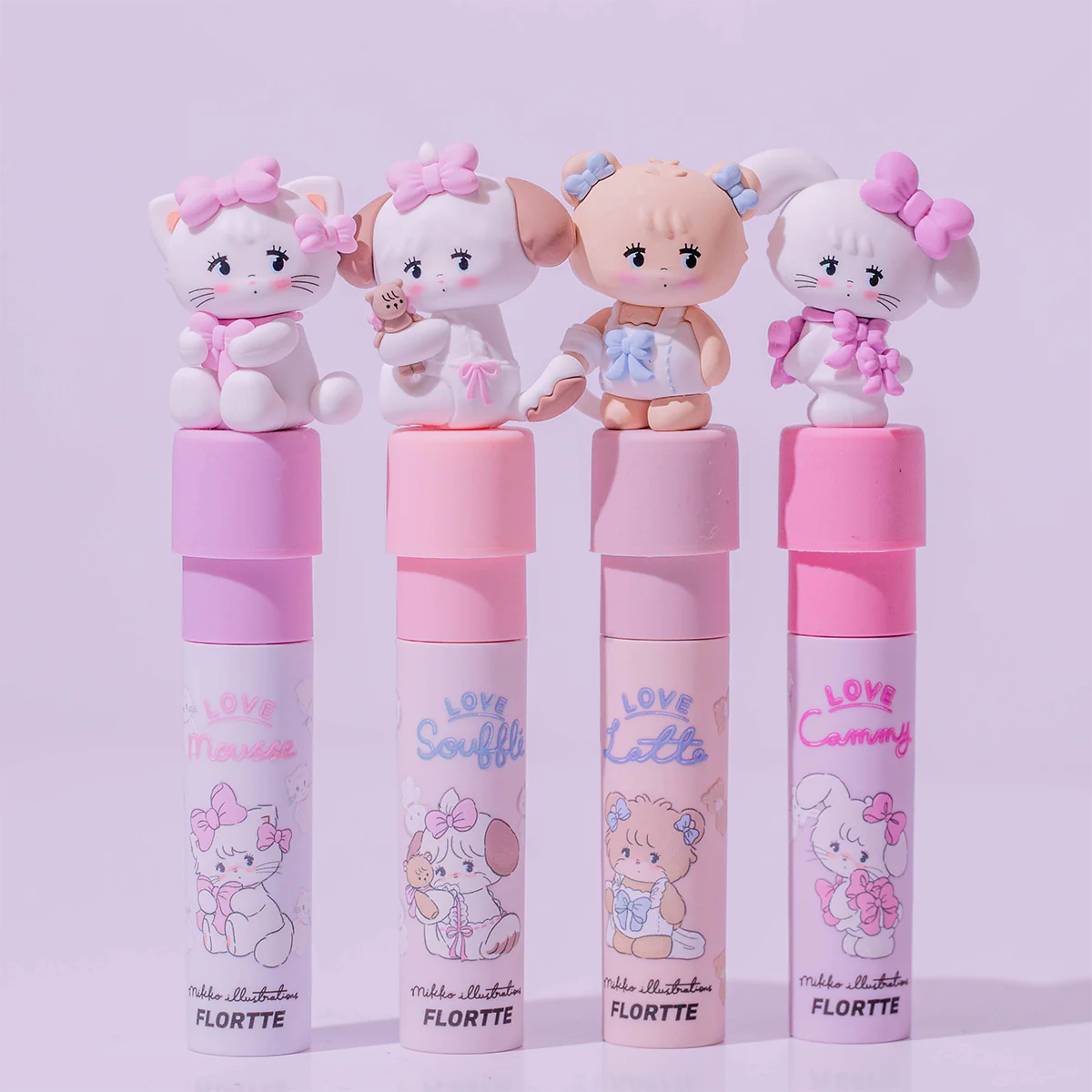 Flortte Mikko Lip Cream 2.3g 花洛莉亚奶糕唇霜花落利亚唇漆唇釉口红Mikko联名